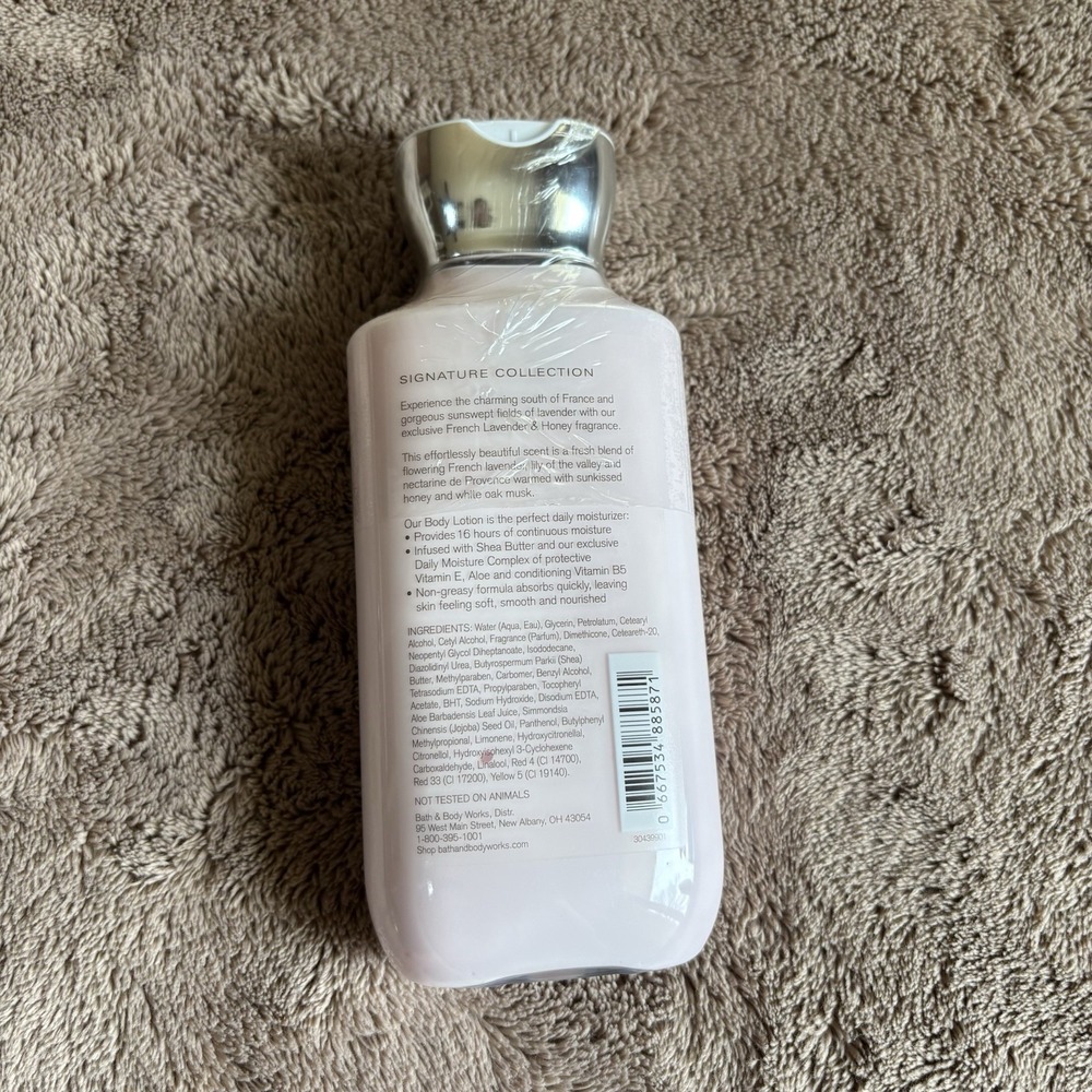Bath & Body Works French Lavender & Honey Shea & Vitamin E Body Lotion RETIRED - Picture 2 of 2